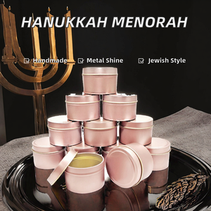Modern Art Hanukkah Menorah Iron Polished Metal Handmade Home Decoration Medium Size Jewish Nine Branch Style <b>Candle</b> Holder - Product Image 2