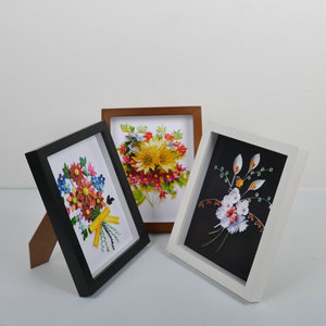 ขนาดที่กำหนดเอง4สีสีดำสีขาววอลนัทไม้3D เงากล่องกรอบ - Product Image 2