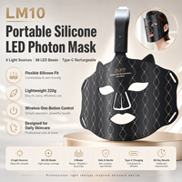 Lampe LED portable sans fil pour le soin anti-âge de la peau, 4 couleurs, lumière rouge