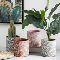 Prezzo di fabbrica Foglia modello vaso di Fiori Stampi di Cemento cilindro Fioriere Vaso di stampi In Silicone per Calcestruzzo bagagli pentole