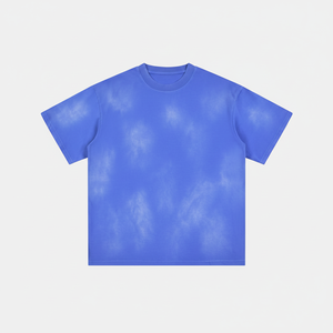 T-shirts délavés par décoloration au soleil t-shirts vêtements de rue personnalisés pour hommes t-shirts délavés vintage en coton lourd - Product Image 1