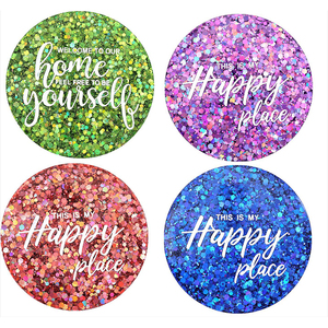 Set di sottobicchieri in alfabeto inglese fai da te all'inizio stampo in resina epossidica cattivo amico portabicchieri in Silicone stampo in resina - Product Image 5