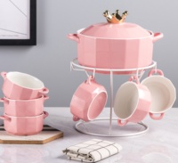 Grande Promotion Service de Table Sûr Pour Aliments, Vaisselle de Cuisine en Céramique pour Usage Domestique, Soupière et Ensemble de Bols en Gros