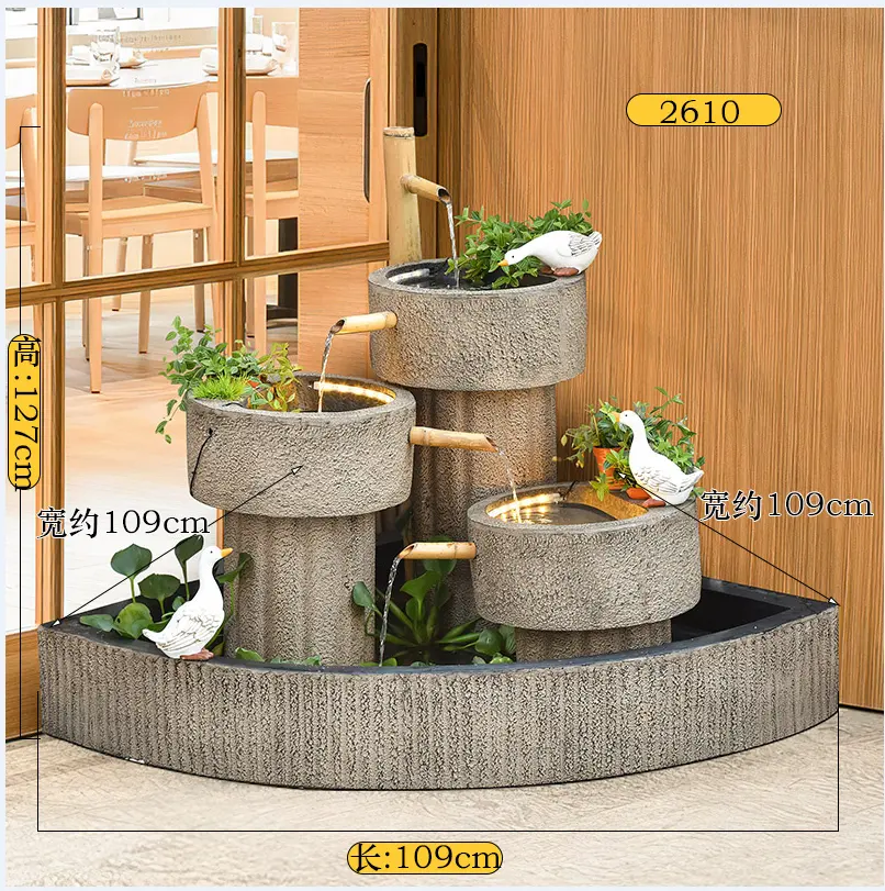 Outdoor and Indoor Decorative Stone resin Water Fountain