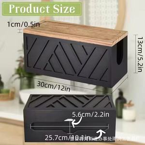 Wall Mounted Toilet <b>Paper</b> Holder Rectangular No Drilling Required <b>Kitchen</b> Bathroom Storage Box For Personal Care Kitchenware - Product Image 4