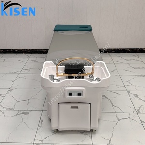 Kisen High End Beauty Spa Hair Washing Portable Shampoo Sink Wash Unit No Pipes with Tanks <b>Full</b> <b>Set</b> Hair Salon Furniture - Product Image 5