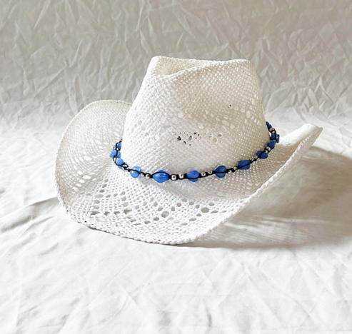 Chapeau de cowboy en paille pour femme - Chapeau de cowgirl western