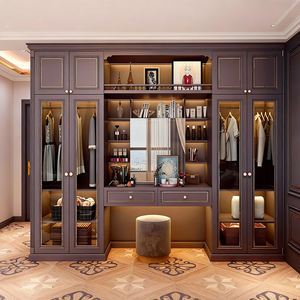 Armoires de chambre à coucher en bois modernes BOSNiE, design personnalisé, écologiques, faciles à assembler, armoire portable, placard de rangement - Product Image 1