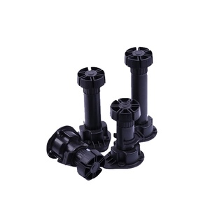 Patas ajustables para gabinetes 2025, accesorios para gabinetes, patas ajustables para sofá, patas cuadradas de plástico, soportes ajustables inferiores. - Product Image 1