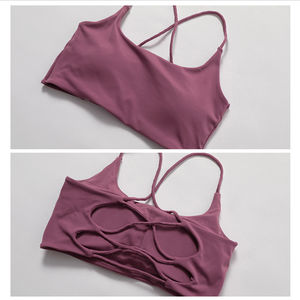 Soutien-gorge de sport populaire d'été pour femmes, soutien-gorge de sport rembourré à gros seins, antichoc, de gymnastique, de sport, creux dans le dos, vente en gros - Product Image 5