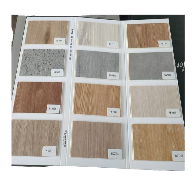 4mm Vinyl SPC Click Flooring for Indoor Decoration PVC Waterproof Easy Install Interlock Click Tiles Plain European for Hotels
