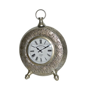 Reloj de mesa de diseño de forma redonda, esfera blanca, decoración del hogar, reloj de mesa de calidad superior con agujas negras, reloj colgante, compra barata a granel - Product Image 5