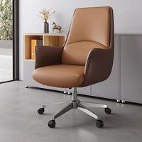 Chaise de bureau exécutive en cuir PU ALINUNU ODM OEM pour le bureau et la maison, chaise de bureau ergonomique robuste
