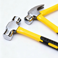 Outils en titane non magnétiques Marteau à tête sphérique 1LB avec poignée en fibre de verre