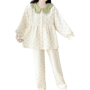 Vente en gros de pyjamas antibactériens 7A pour femmes enceintes, chaleur post-partum automne <span class=keywords><strong>hiver</strong></span>, allaitement, vêtements de détente, <span class=keywords><strong>ensemble</strong></span> de maternité - Product Image 1