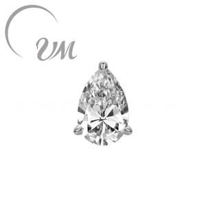 UM JEWELRY Bijoux fins élégants, boucles d'oreilles en argent sterling S925 plaqué or avec zircone cubique en forme de larme, pour femmes, cadeau de fête ou de mariage - Product Image 2