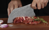 Ensemble de couteaux de chef japonais de haute qualité en acier inoxydable, écologiques, fabriqués à la main en Inde, manche en bois PAKKA, pour la cuisine (Royaume-Uni)