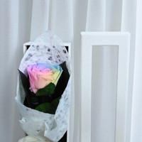 Boîte Cadeau Rose Éternelle Préservée – Bouquet à Tige Unique Personnalisable – Livraison Rapide pour Fêtes, Anniversaires et Célébrations