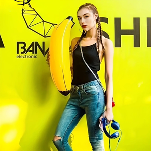 Tùy chỉnh 70 inch bơm hơi khổng lồ chuối PVC chuối đồ chơi vui vẻ chuối đạo cụ cho trong nhà ngoài trời bên trang trí - Product Image 3