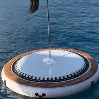 Plateformes flottantes gonflables portables de luxe en PVC durable avec technologie Drop Stitch, personnalisables, pour la danse sur poteau et les divertissements aquatiques