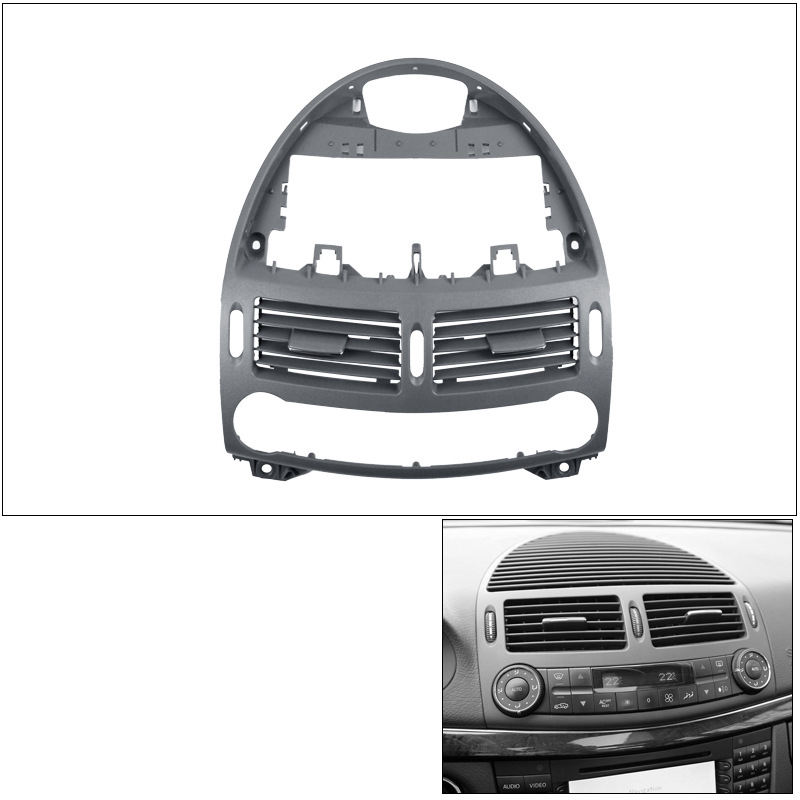 แผงช่องระบายอากาศกลาง B-สีเทาเข้ม