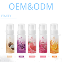 Vente en gros d'hygiène féminine biologique Ph équilibré acide borique nettoyant pour soins intimes vaginaux 60ml Yoni Probiotic Wash