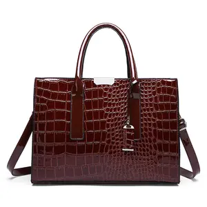 Crocodile Leather Large Crossbody Shoulder Bag Luxury Bags For Women Famous Brand Handbag