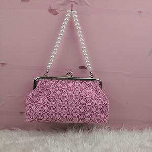 Pochette da Sera con Perle da 6 Pollici, <span class=keywords><strong>Borsa</strong></span> Portachiavi Unisex, Portacarte da Donna con Chiusura <span class=keywords><strong>a</strong></span> Scatto, Vari Colori, Porta Cavi Dati, Porta Soldi - Product Image 4
