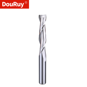 DouRuy CNC fresa carburo 3.175/4/5/6mm 2 carburo di flauto fino taglio a spirale fresa per tagliare il legno punta per intagliare il legno - Product Image 1