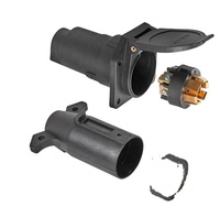 Connecteur rond 7 broches 6-24V mâle et femelle, adaptateur de prise 7 broches mâle et femelle pour l'Amérique
