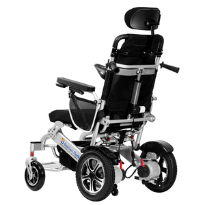 Silla de Ruedas Eléctrica Reclinable Automática con Respaldo Alto, Plegable, de Lujo, con Control Remoto para Adultos - Product Image 5