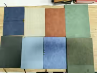 Carnet de notes professionnel en cuir souple avec logo personnalisé, épaissi, haut de gamme, coffret cadeau de bureau, bloc-notes A5