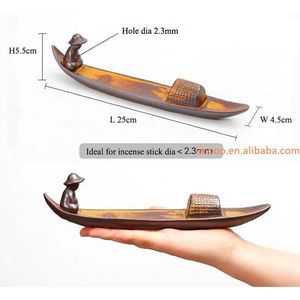 Quemador <span class=keywords><strong>de</strong></span> Incienso <span class=keywords><strong>de</strong></span> Cerámica Precio <span class=keywords><strong>de</strong></span> Fábrica, Diseño <span class=keywords><strong>de</strong></span> Anciano Pescando, Hecho a Mano, Porta Incienso, Decoración para el Hogar, Base para Incienso - Product Image 5