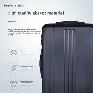 फैक्ट्री का तीन टुकड़ा 20 इंच का 24 इंच का बोर्डिंग केस स्पिनर व्हील ट्रॉली स्पिनर कैस्टर कैरी-ऑन सूटकेस सामान सेट - Product Image 2