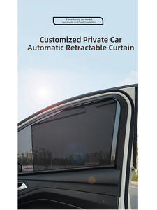 Vendita calda finestrino lato auto UV tenda parasole in poliestere copri auto personalizzabile taglie 4 pezzi <span class=keywords><strong>tende</strong></span> parasole - Product Image 2