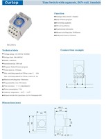 OEM ODM Sakelar Waktu Analog Otomatis 24 Jam Timer Mesin 220V-240V 16A Konsep Analog Mekanis Konsep Digital Din Rail