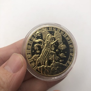 12 Design di Monete d'Oro dello Zodiaco Ariete Leone Vendita all'Ingrosso Dropshipping 12 Monete delle Costellazioni con Elegante Confezione - Product Image 5