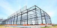 Taller de Estructura de Acero Prefabricada, Hangar, Galpones Industriales, Cobertizo Metálico, Almacén de Acero