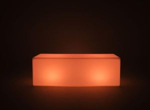 <span class=keywords><strong>Banco</strong></span> Cubo LED RGB Iluminado de Plástico Moderno para Muebles de <span class=keywords><strong>Bar</strong></span>, Hotel y Dormitorio - Product Image 4