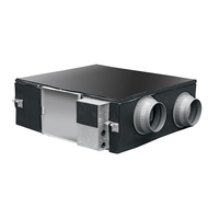 Ventilateur à récupération d'énergie 260m³/h pour usage domestique et scolaire avec moteur et engrenage, mini-système de ventilation à récupération de chaleur totale pour campus hôtelier