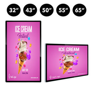 KINGONE <span class=keywords><strong>Monitor</strong></span> per Pubblicità Digitale LCD da 32, 43, 55 Pollici, Schermo 2K 4K per Interni, Montaggio a Parete, Lettore Video Android - Product Image 1