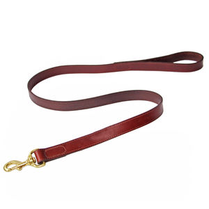 <span class=keywords><strong>Collar</strong></span> y correa de cuero genuino para perro, juego de correa con hebillas de latón, alta calidad, precio competitivo - Product Image 3