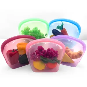 2000ML Top Seller Folding Cooking Bags 2023 Kitchen Reusable Silicone Food Storage Bags