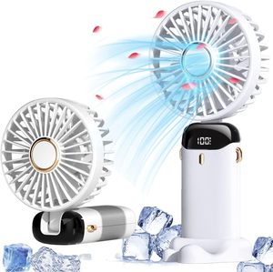 800mAh Hand Held Foldable Fans Purple Portable USB Ventilador Handheld Cooling Rechargeable Mini Fan for Eyelash Extensions - Product Image 1