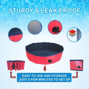 Sert plastik açık katlanabilir su geçirmez Pet temizlik bakım ürünleri 2023 köpek bakım köpek su havuzu - Product Image 2