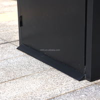 Poubelle extérieure en métal de grande taille 240L, vente en gros d'usine, poubelle en acier inoxydable pour rue, poubelle de tri 120L, bac à ordures
