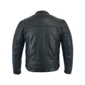 Blouson en cuir de course moto pour homme 2026, haute imperméabilité, design personnalisable, respirant, longue fermeture éclair, col style mandarin - Product Image 3