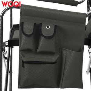 Silla Plegable para Exteriores Woqi con Mesa Lateral, Silla de Jardín Ligera de Aluminio, Negra, Capacidad de 120 kg - Product Image 4