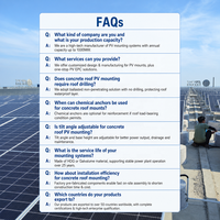 Système de montage de panneaux solaires, structure de support photovoltaïque pour toit plat, support au sol, profilés en acier en forme de C et de U, OEM disponible