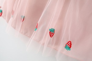 Vestidos de Princesa de Gasa sin Mangas con Encaje y Diseño Bordado para Bebés Niñas, Estilo Coreano, Transpirables y Lavables, Venta al por Mayor para Verano - Product Image 4